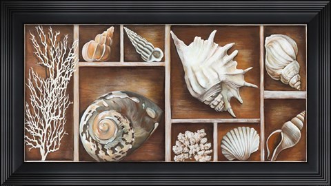 Framed Memories of the Ocean Print