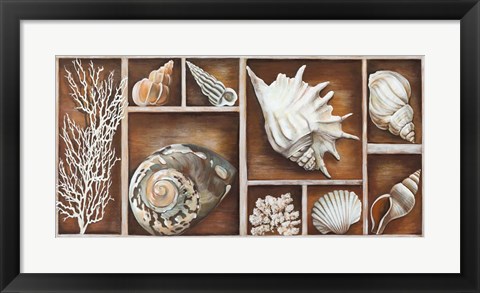 Framed Memories of the Ocean Print