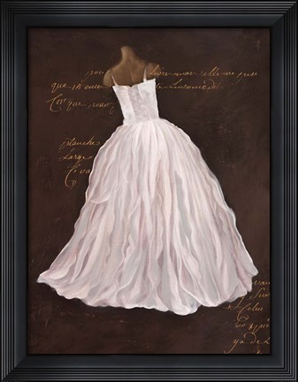 Framed Dressed in White I Print