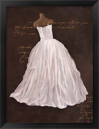 Framed Dressed in White I Print