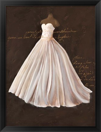 Framed Dressed in White II Print