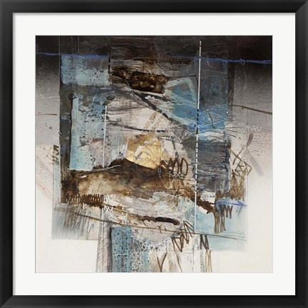 Framed Sulla Spiaggia D&#39;inverno Print