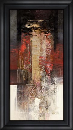 Framed Sentimenti in Rosso Print