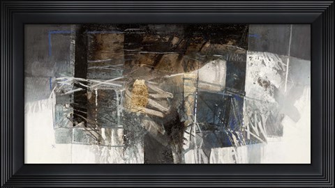 Framed La Valle dai Riflessi di Creta Print