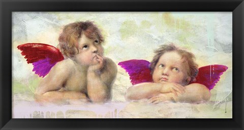 Framed Raphael&#39;s Putti 2.0 Print