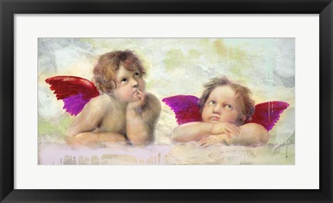 Framed Raphael&#39;s Putti 2.0 Print