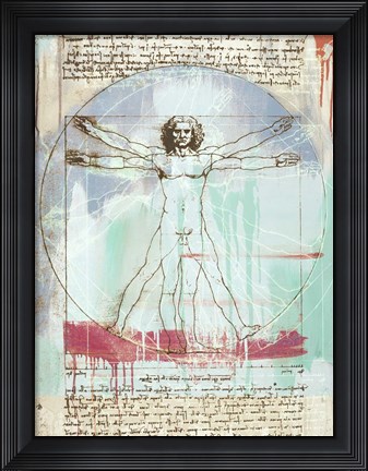 Framed Vitruvian Man 2.0 Print