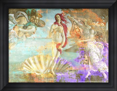 Framed Botticelli&#39;s Venus 2.0 Print