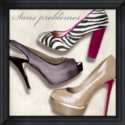 Framed Sans Problemes Print