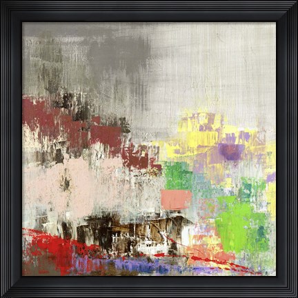 Framed Colored City Print