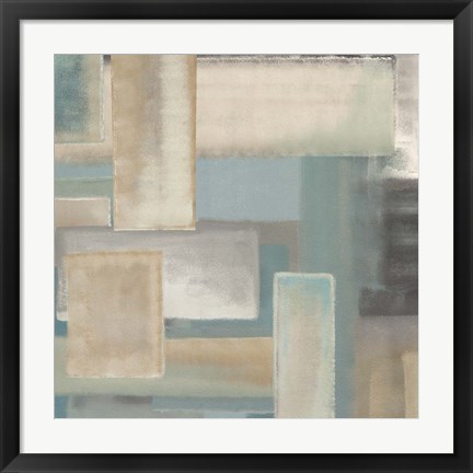 Framed Aqua I Print