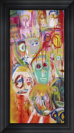 Framed Facebook People II Print