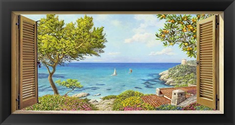 Framed Finestra sul Mare II Print