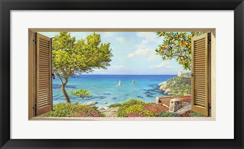 Framed Finestra sul Mare II Print