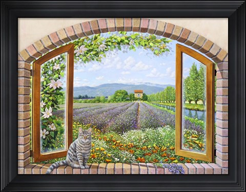 Framed Finestra in Provenza Print