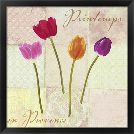 Framed Printemps en Provence Print