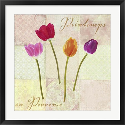 Framed Printemps en Provence Print