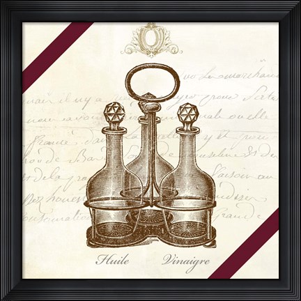 Framed Huile et Vinaigre Print