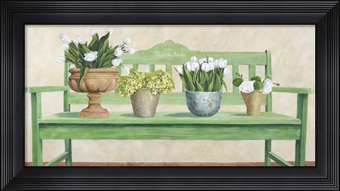 Framed Jardin Francais Print