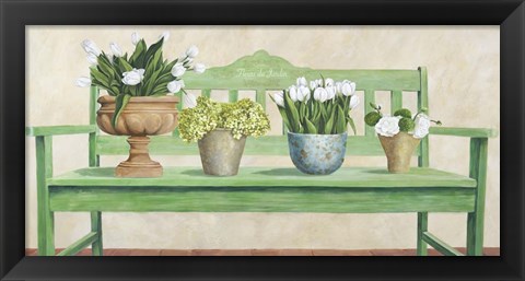 Framed Jardin Francais Print