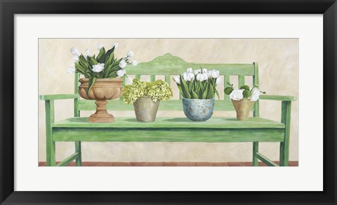 Framed Jardin Francais Print