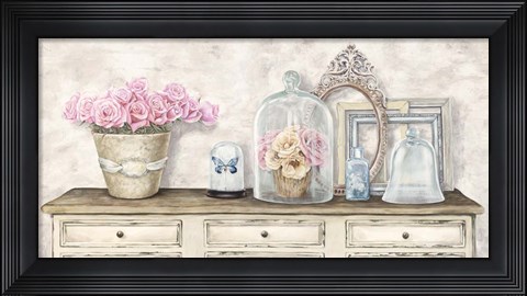 Framed Composition en Blanc Print