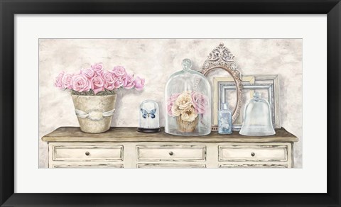 Framed Composition en Blanc Print