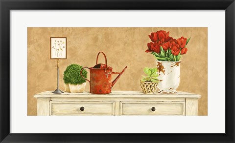 Framed Mon Jardin II Print