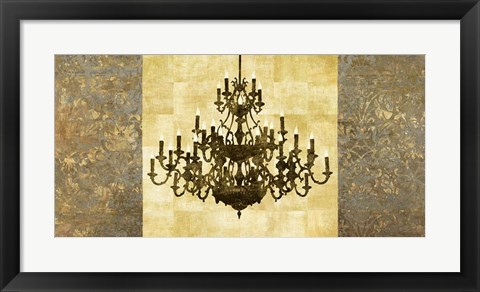 Framed Chandelier Classique Print