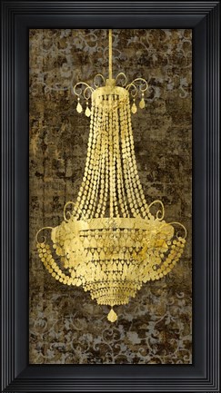 Framed Panneau Chandelier I Print