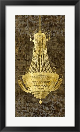 Framed Panneau Chandelier I Print