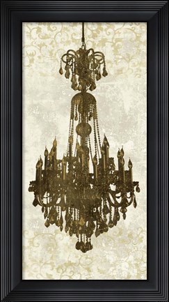 Framed Panneau Chandelier II Print