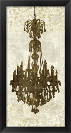 Framed Panneau Chandelier II Print