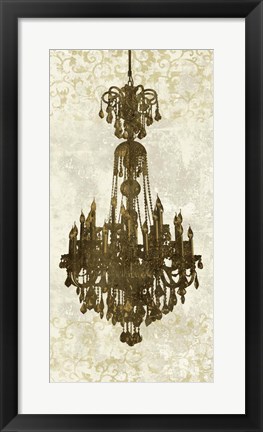 Framed Panneau Chandelier II Print