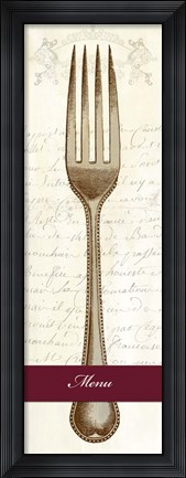 Framed Menu Print