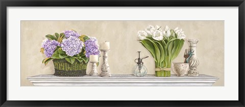 Framed Memoires du Jardin Print