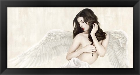 Framed Inspiring Angel (Detail) Print