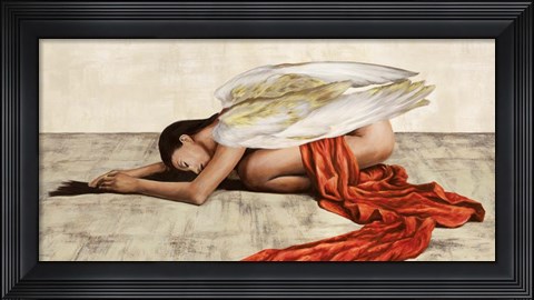 Framed Reclined Angel (Detail) Print