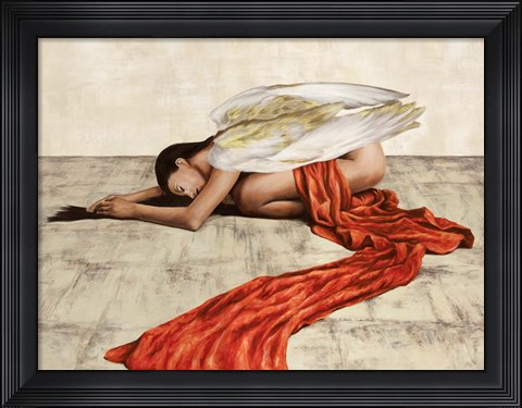 Framed Reclined Angel Print