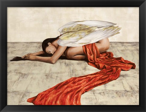 Framed Reclined Angel Print