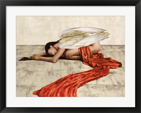 Framed Reclined Angel Print