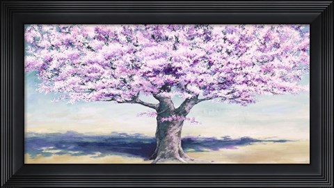Framed Peach Tree Print