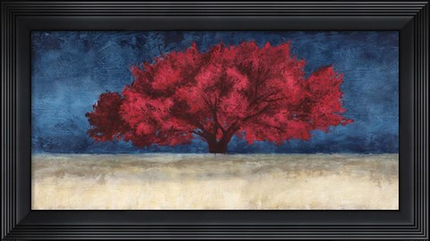 Framed Red Tree Print