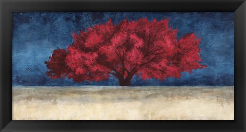 Framed Red Tree Print