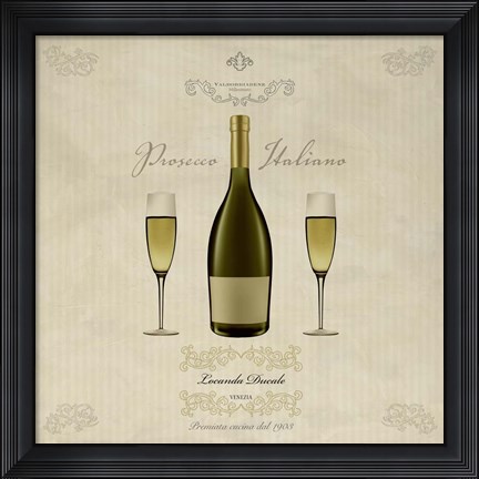 Framed Prosecco Italiano Print