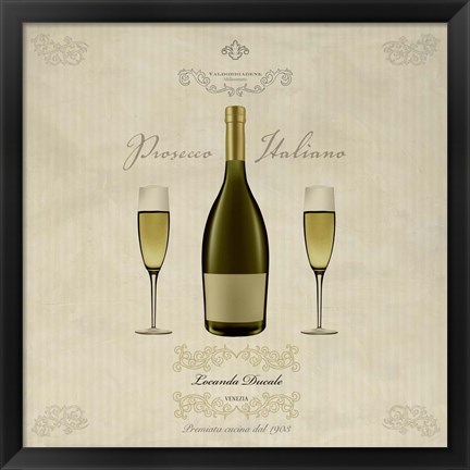 Framed Prosecco Italiano Print