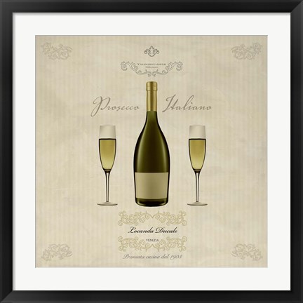 Framed Prosecco Italiano Print