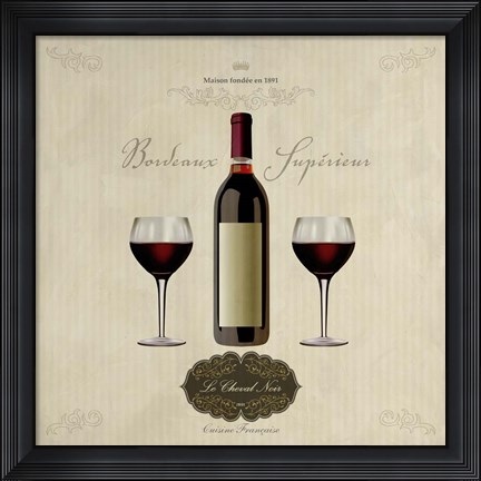 Framed Bordeaux Superieur Print