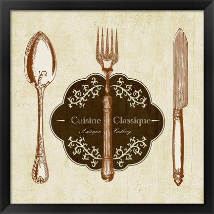 Framed Cuisine Classique Print