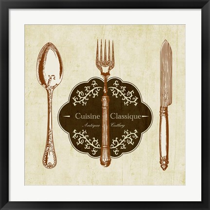 Framed Cuisine Classique Print